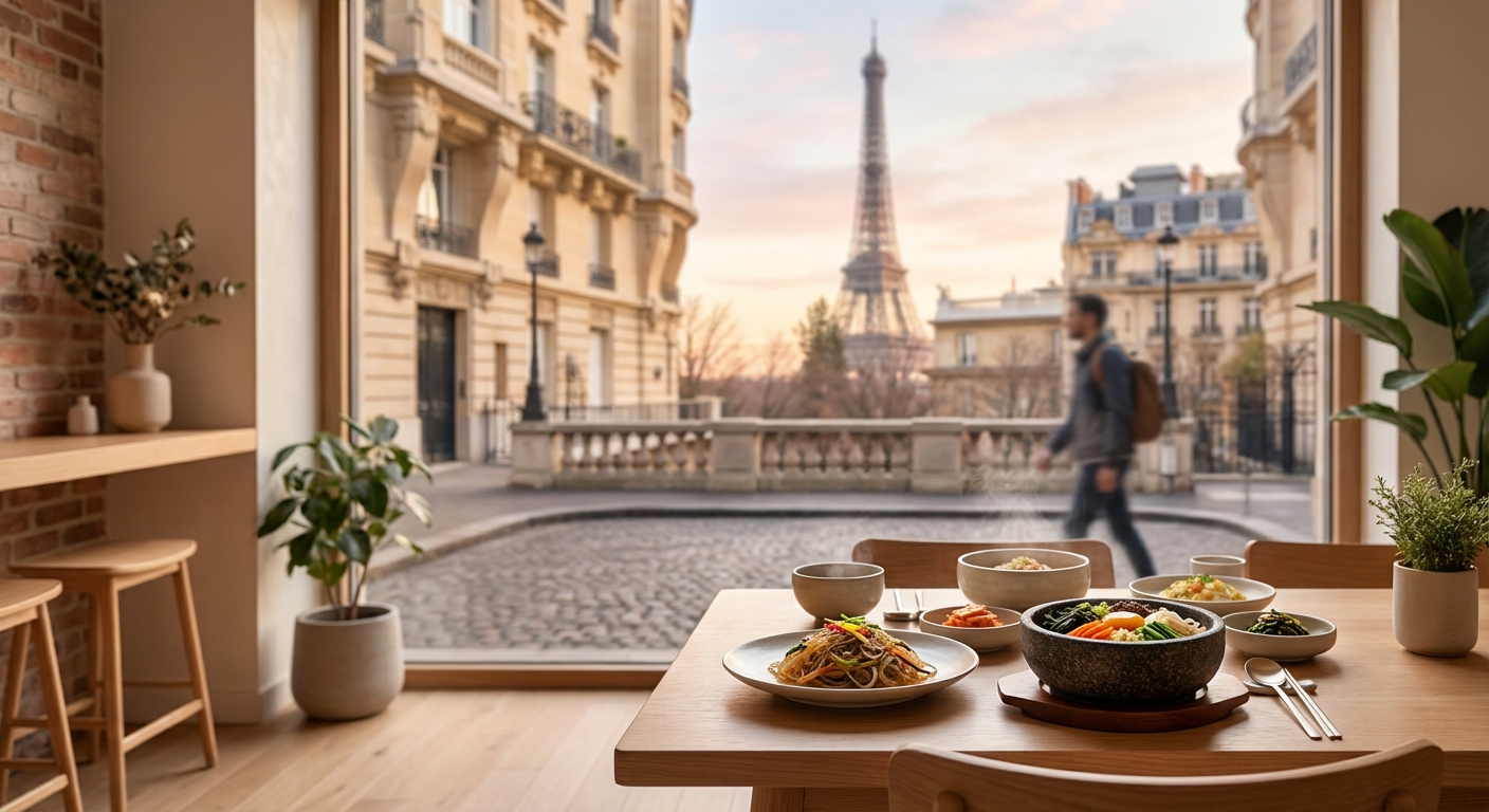 파리 루브르 근처 한식당 고운, 현지인도 줄 서는 순두부찌개 맛집