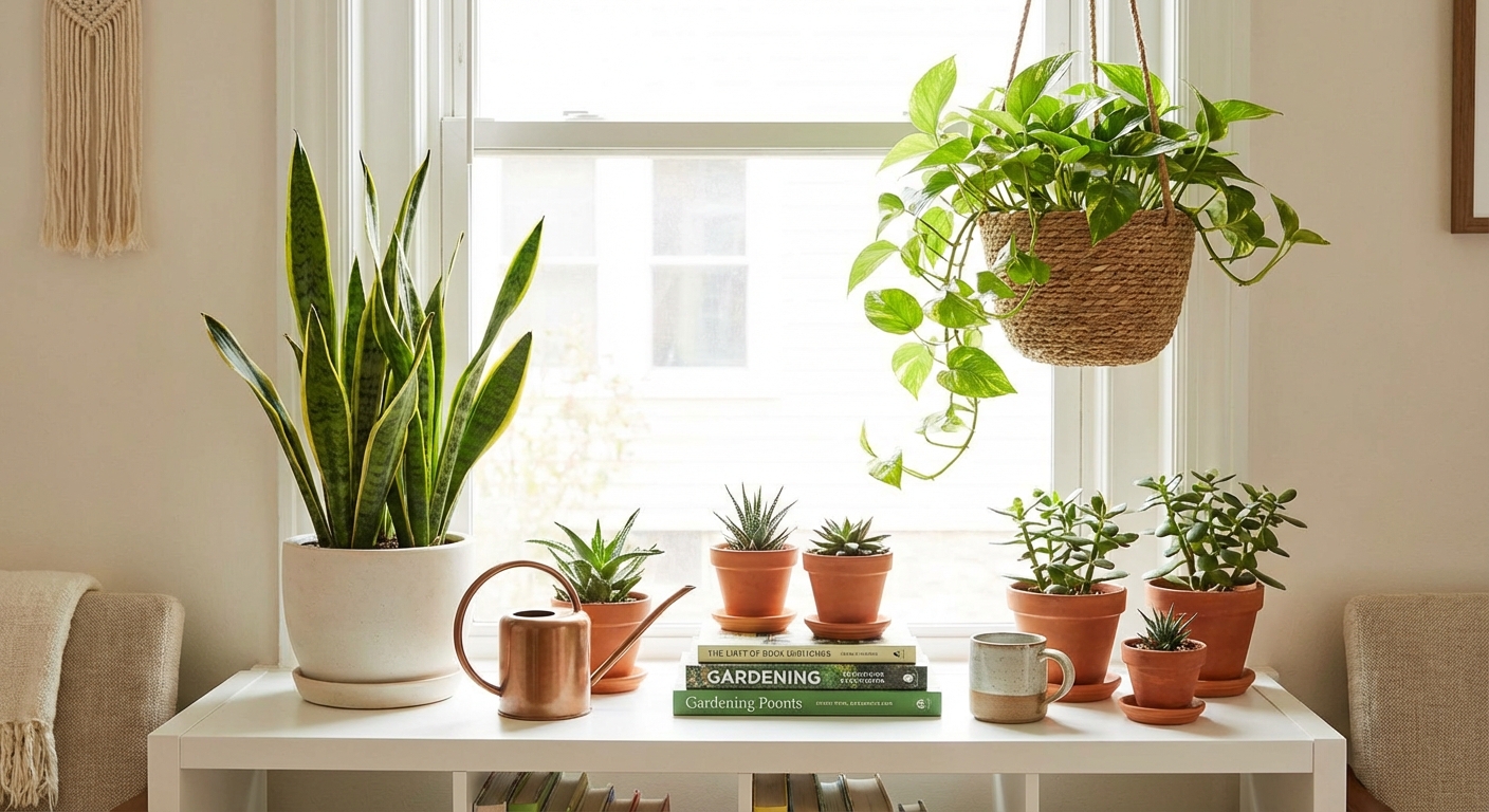 퇴근 후 10분이면 충분해요, 초보자를 위한 반려식물 키우기