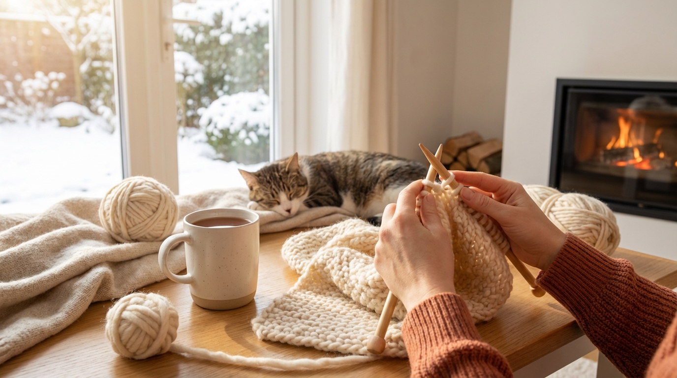 겨울철 집콕 취미, 뜨개질로 나만의 힐링 취미 만들기