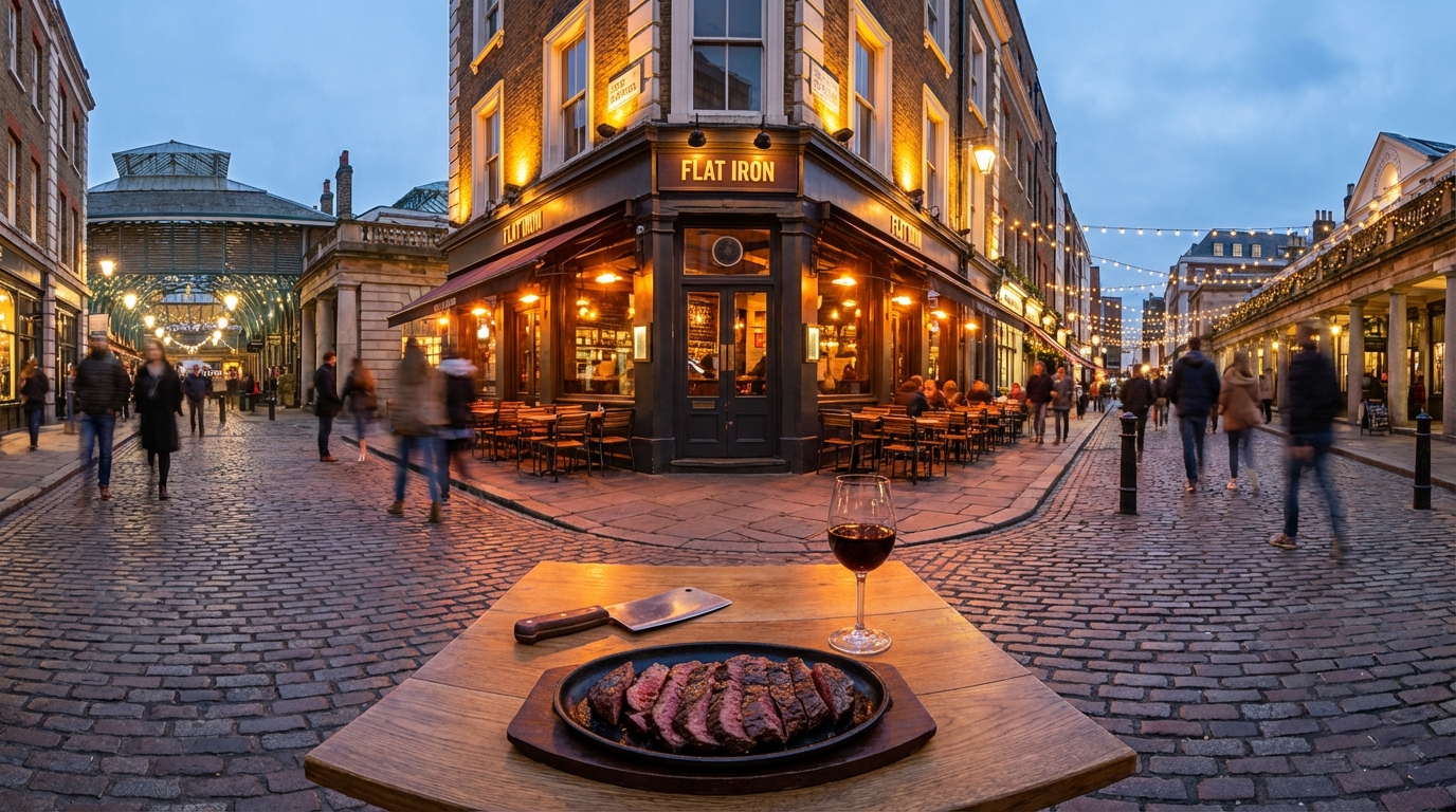 런던 코벤트 가든에서 만난 14파운드의 행복, FLAT IRON 스테이크 하우스