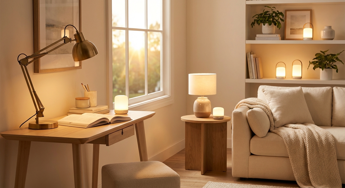 밤중에 발 헛딛지 않는 작은 습관, 실내 미니 조명 배치법