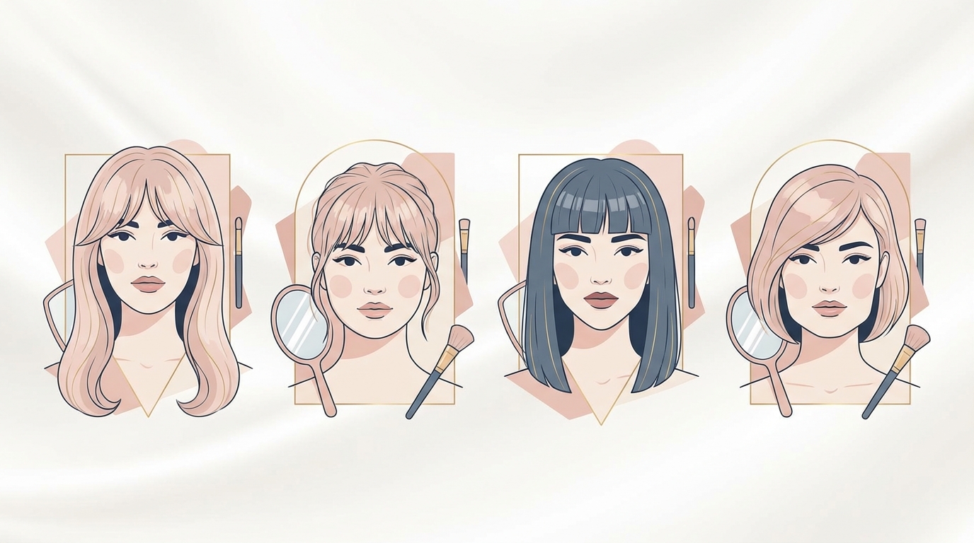 앞머리 어울리는 얼굴형 총정리, 내 얼굴엔 어떤 스타일이 찰떡일까?
