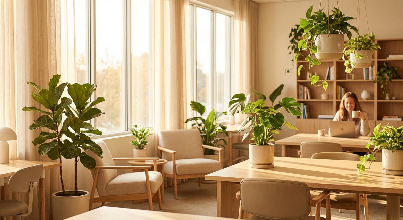 사무실 책상 위 작은 화분 하나로 달라진 하루