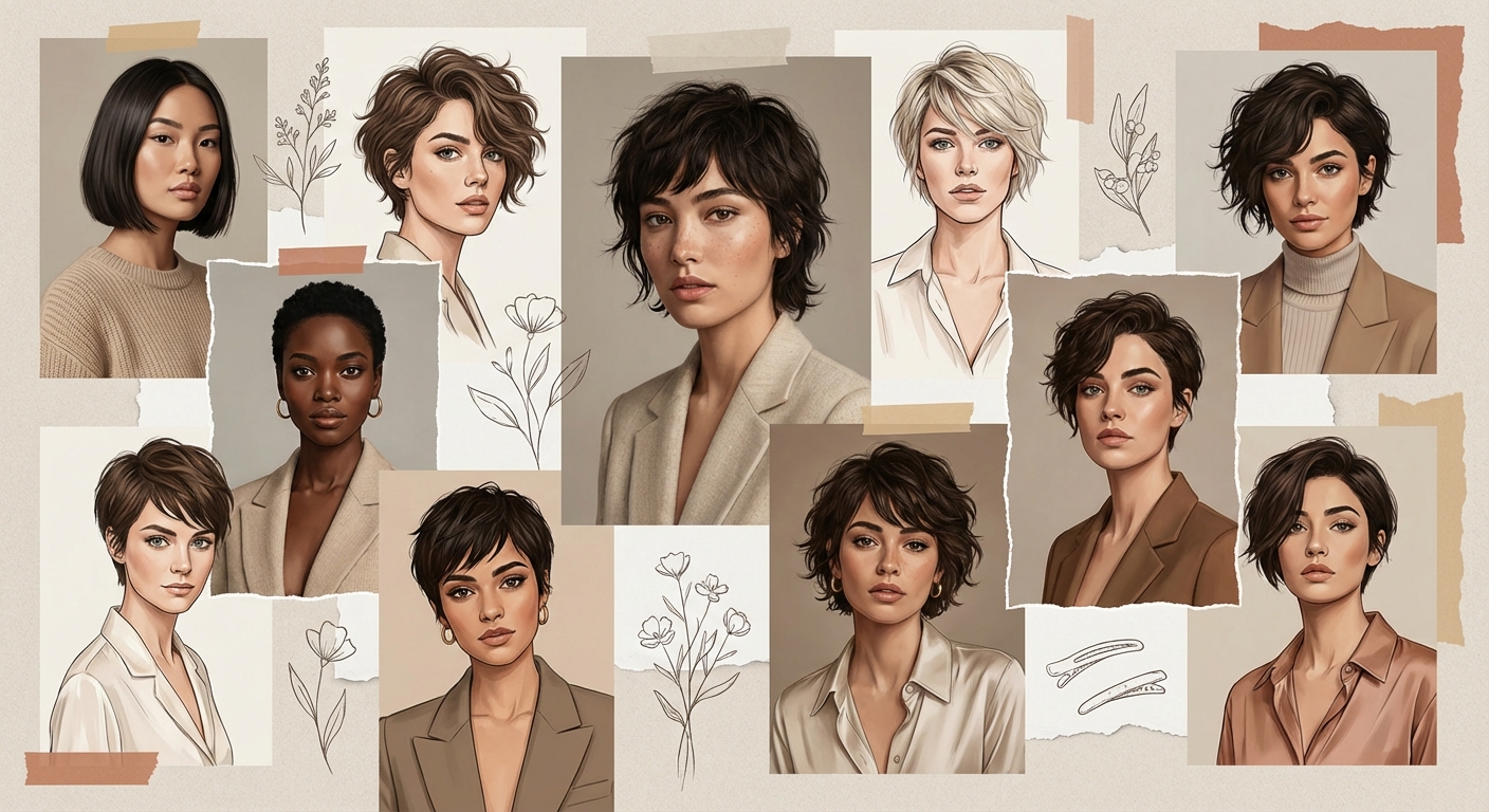 단발 어울리는 얼굴형 완벽 가이드, 나도 단발 찰떡일까?