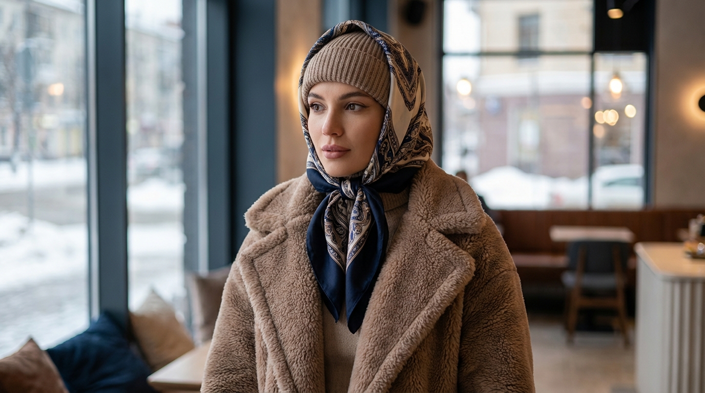 제니가 유행시킨 겨울템: 바부슈카로 완성하는 겨울 패션