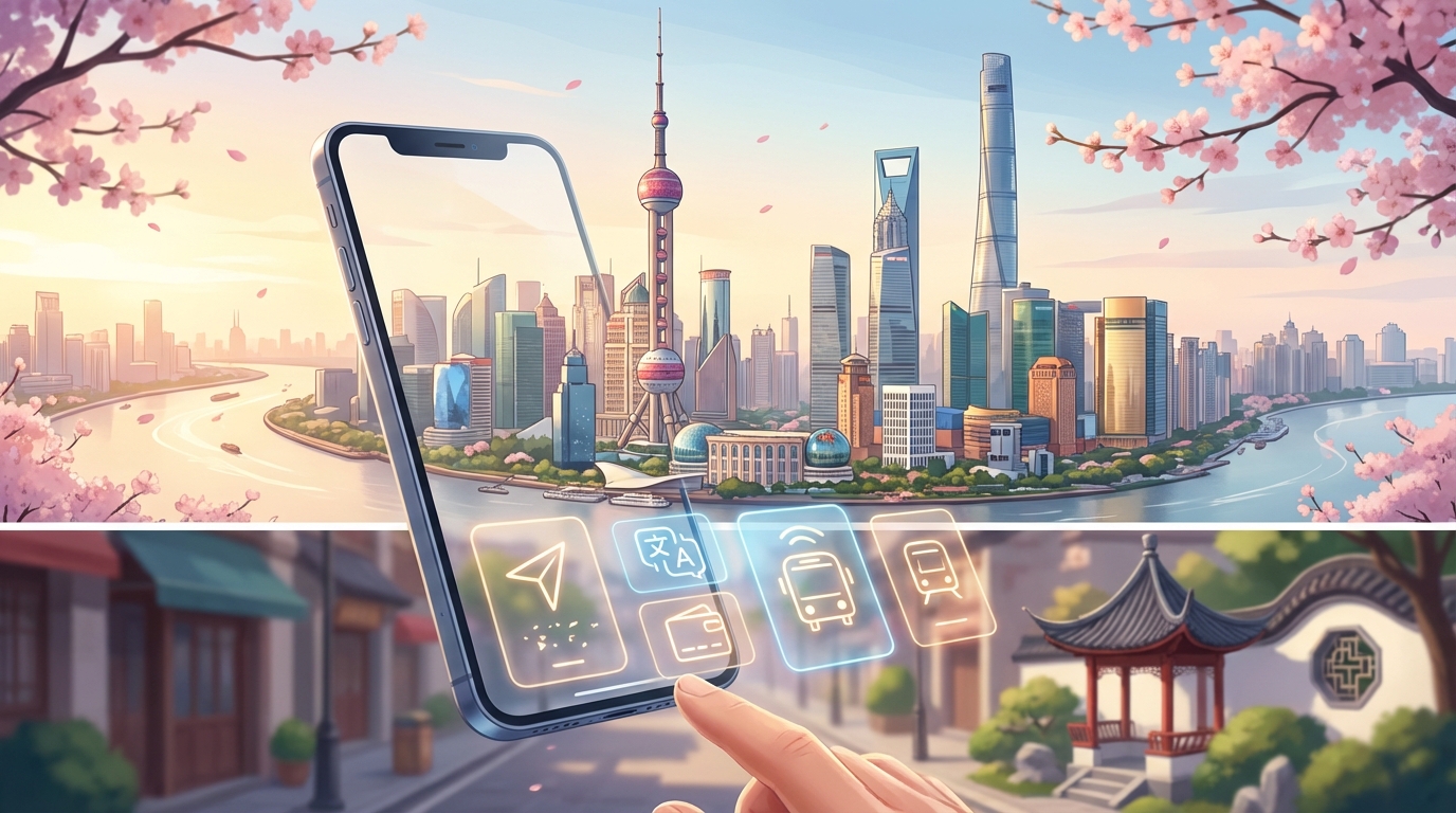 상하이 여행 필수 앱 4종, 스마트폰 하나로 완성하는 여행 준비