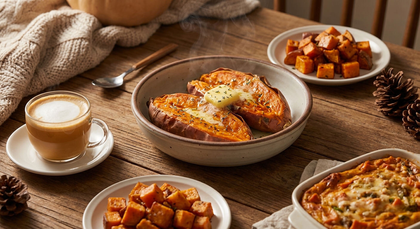 추운 겨울 밤, 고구마로 만드는 따뜻한 한 끼