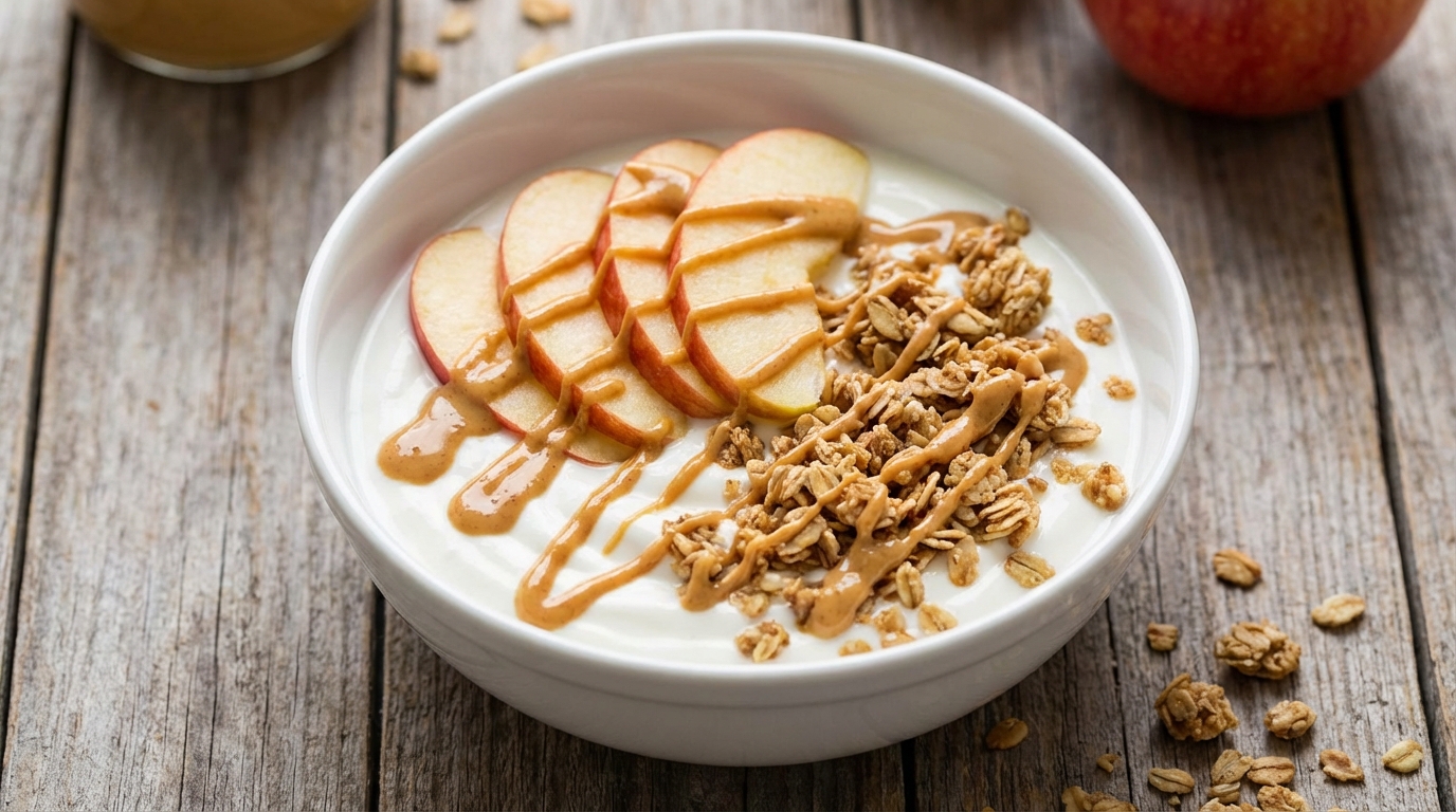 해외 SNS에서 불붙은 '사과땅콩버터 그릭요거트', 맛있게 즐기는 법