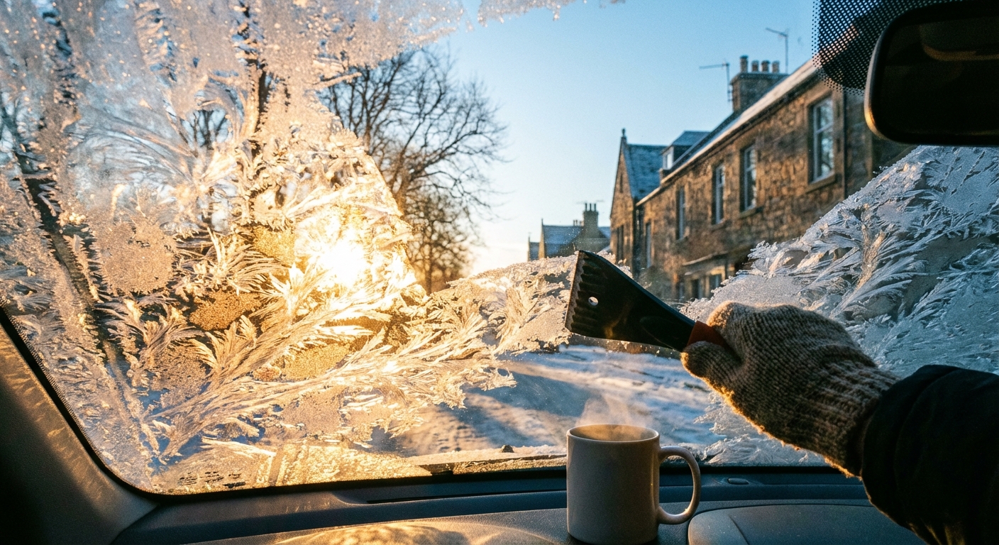출근길 5분이 아까울 때, 자동차 성에 빠르게 제거하는 법