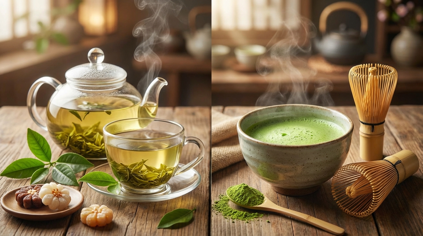 녹차 vs 말차, 같은 듯 다른 두 차