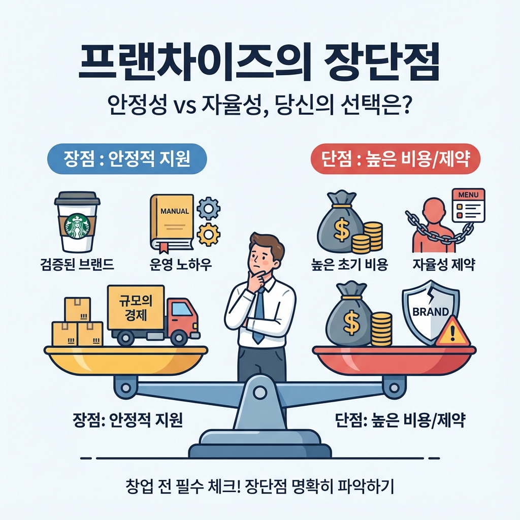 프랜차이즈 창업, 과연 정답일까? 장단점 명확히 파악하고 시작하세요