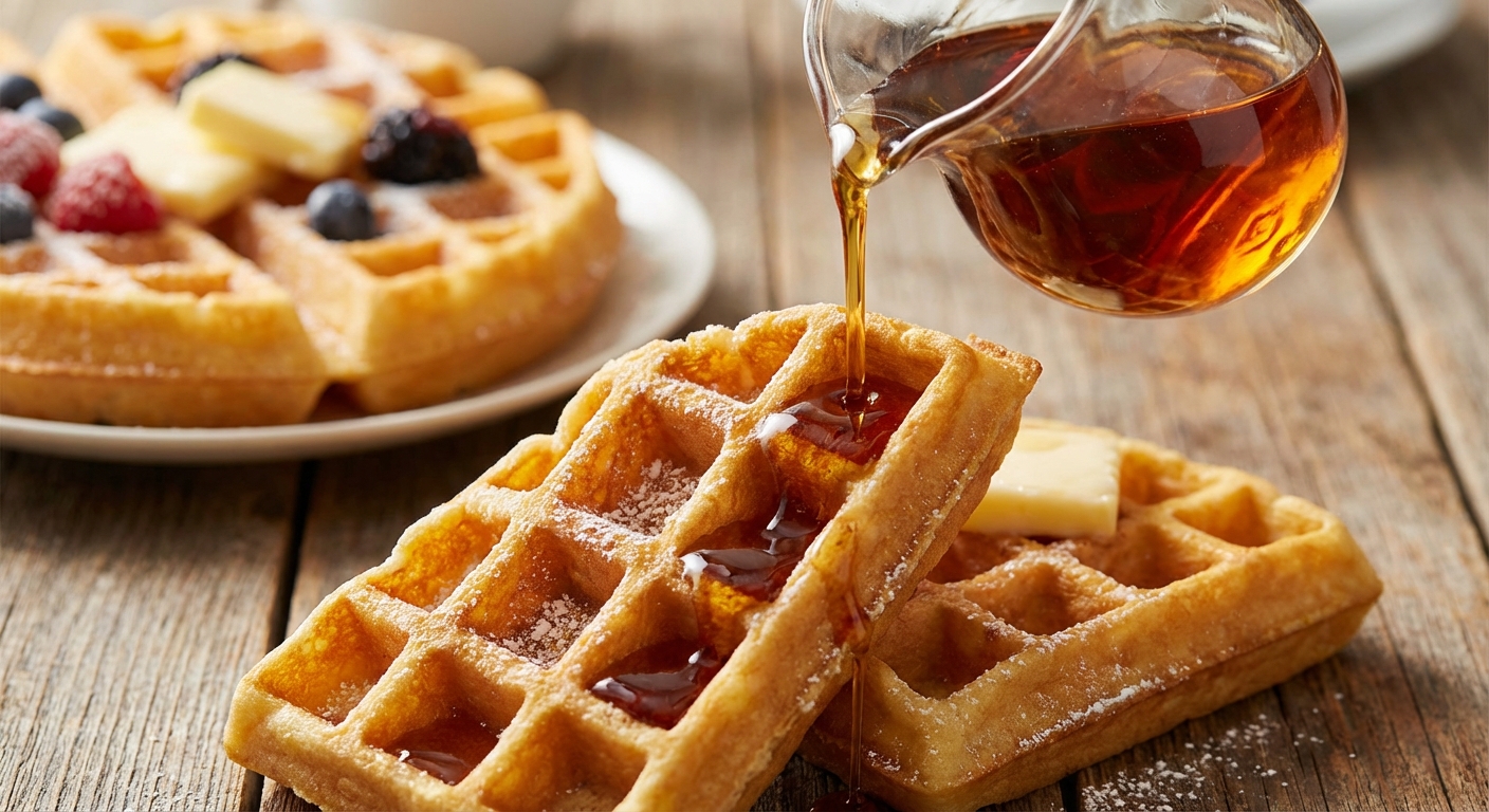 집에서 와플 만들어 먹기