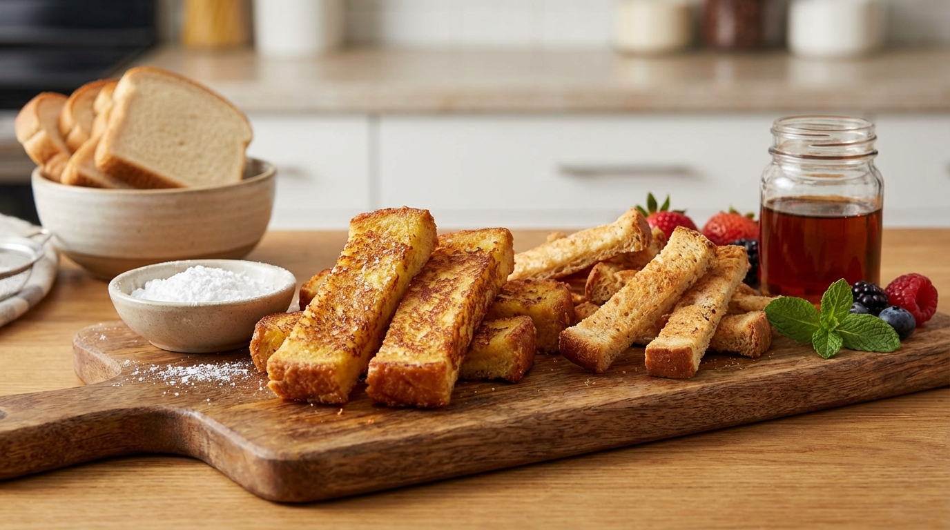 식빵 끝부분 버리지 마세요, 맛있는 간식으로 변신시키는 꿀팁