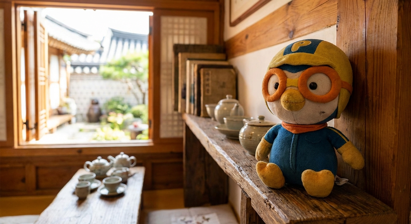 뽀로로 인형 실제 사진