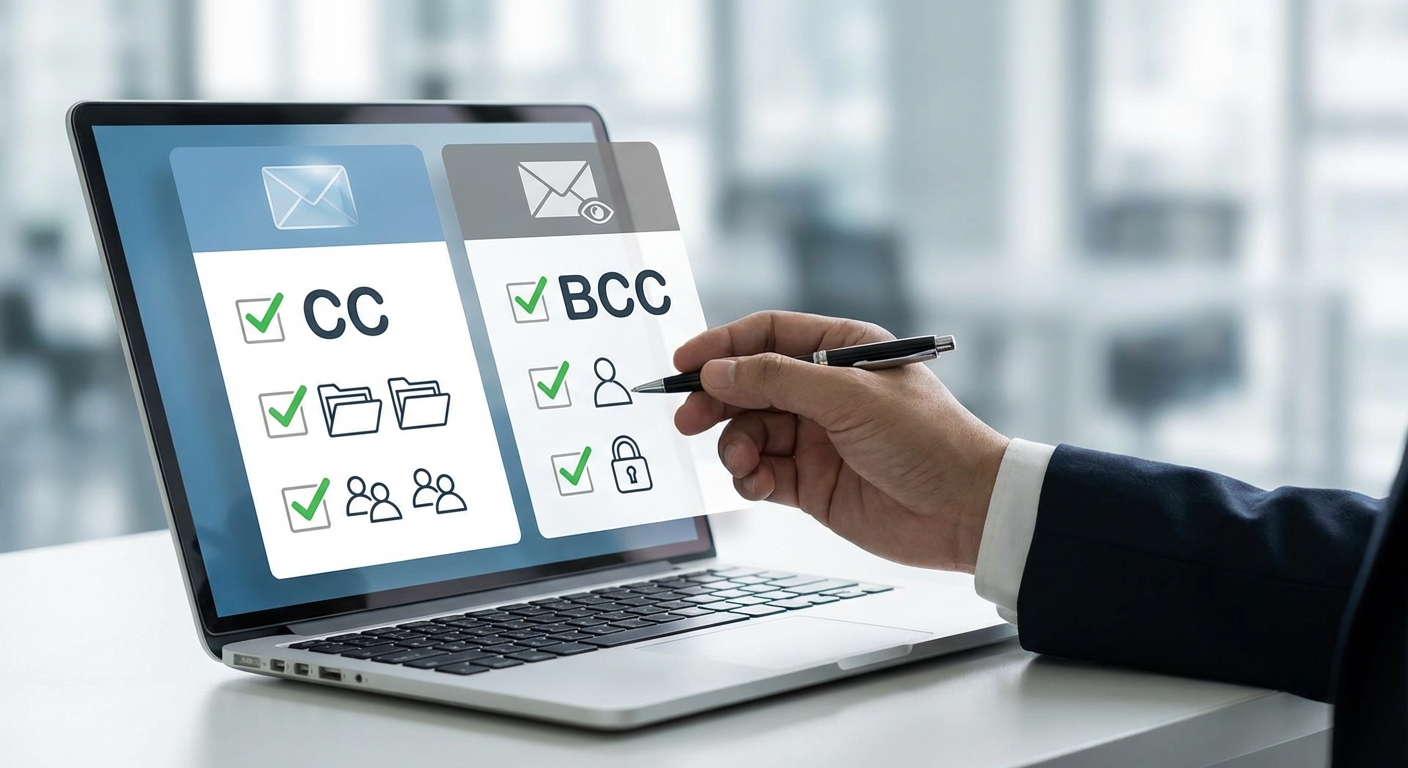 CC와 BCC 사용 상황 비교 체크리스트