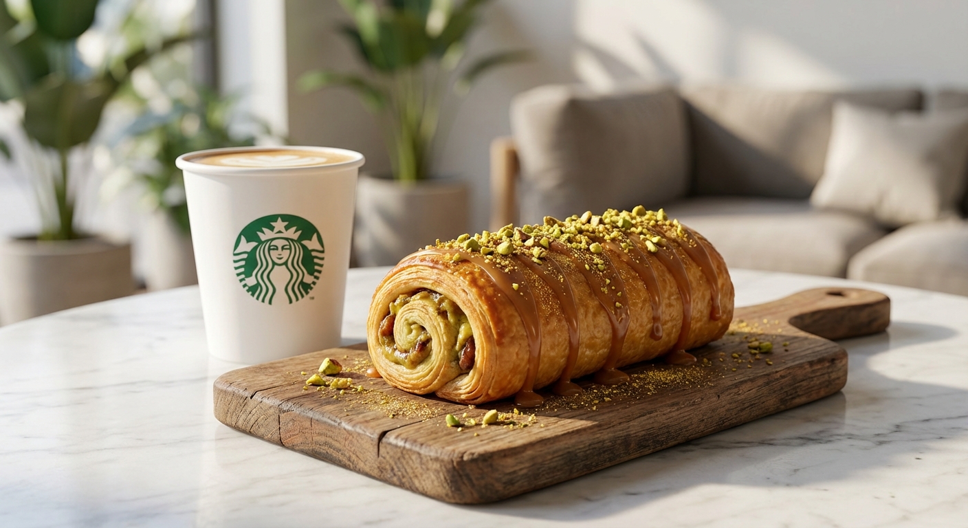 스타벅스 두바이 쫀득롤 출시, 7200원에 6개 매장 한정 판매