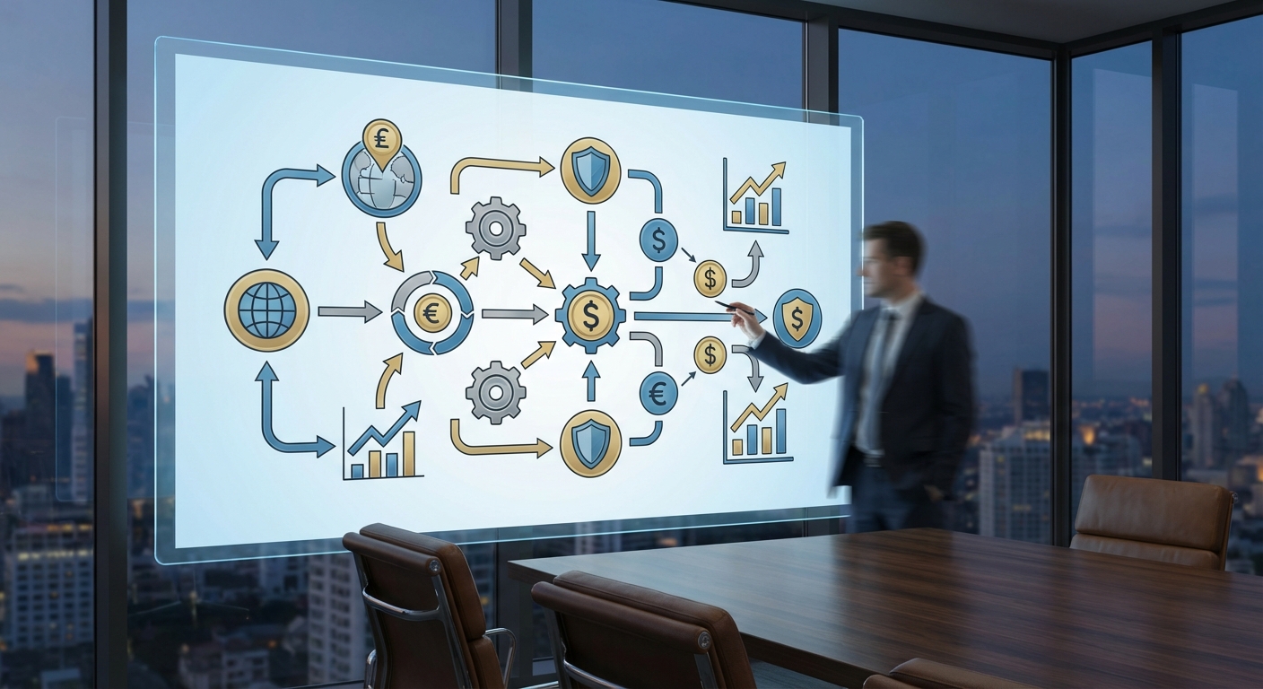 환율 리스크 대응 전략 다이어그램