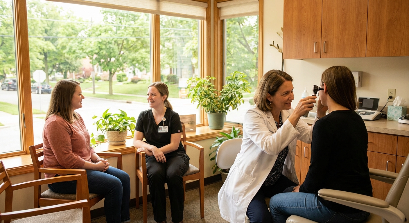 이비인후과 진료실 풍경