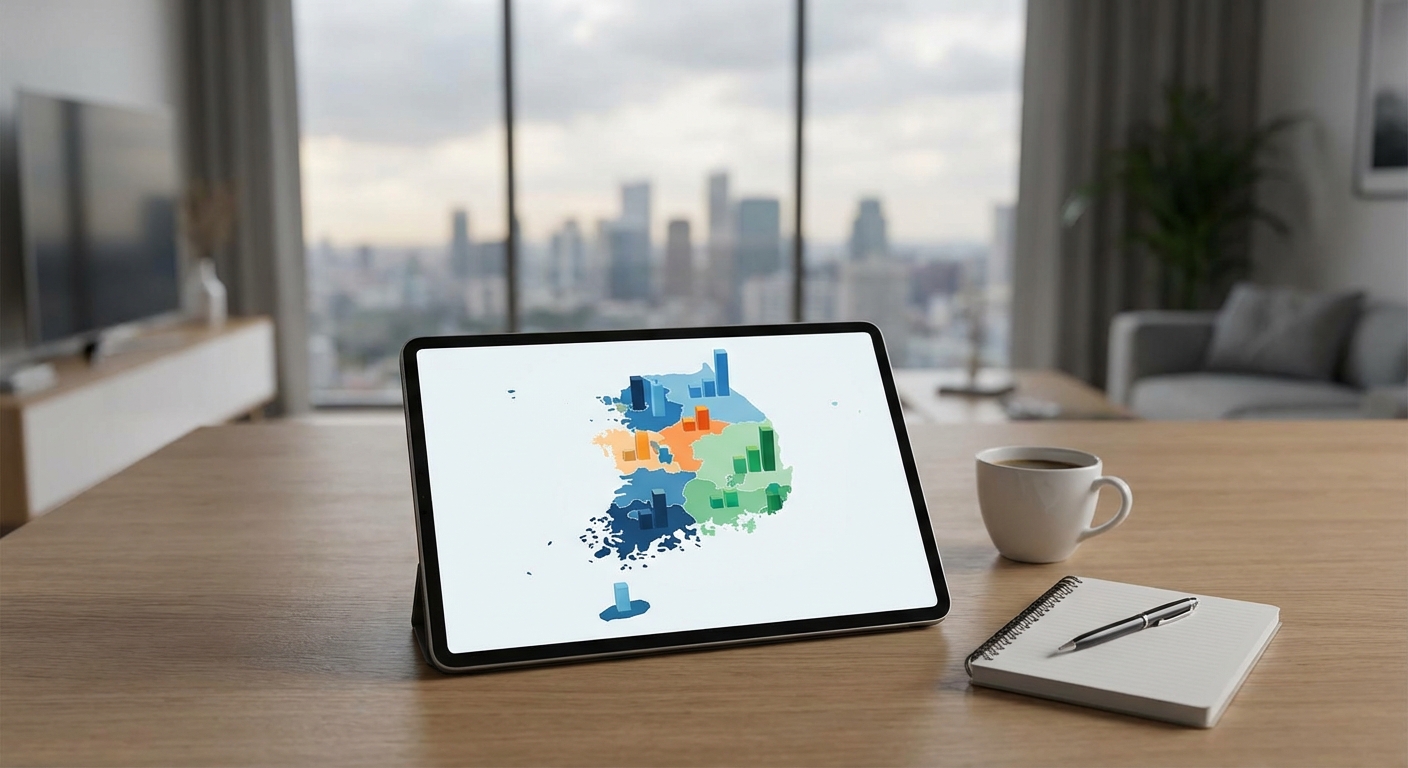 지역별 전세가율 비교 표