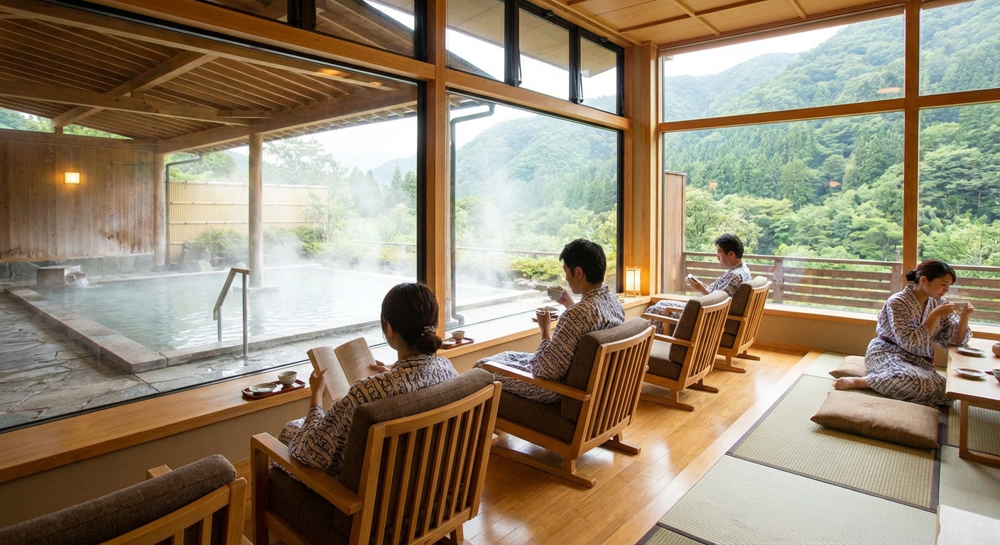 온천 휴게 공간