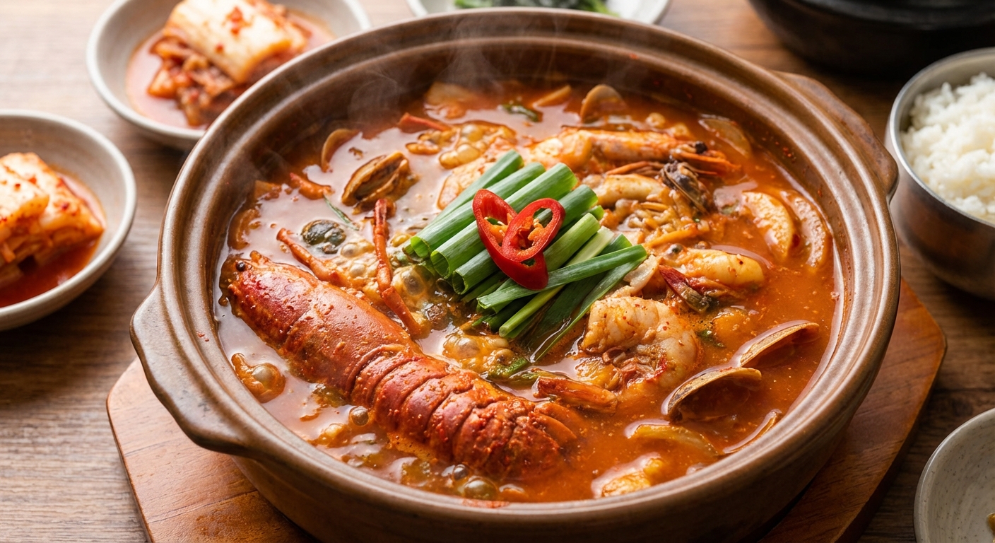딱새우찌개 완성 사진