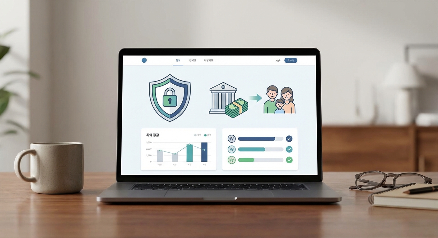 전세금 안심 반환 서비스 화면