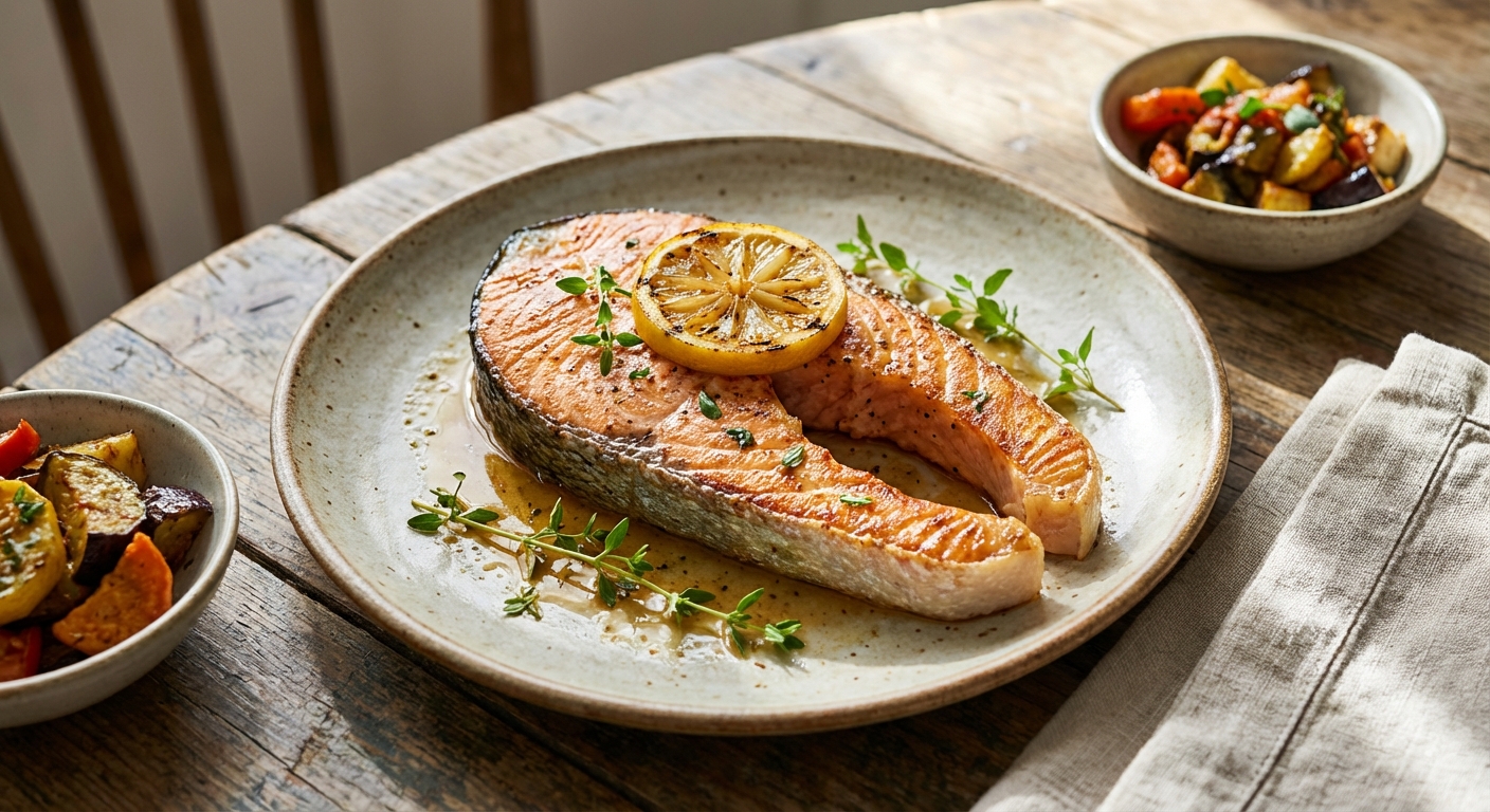 집에서 즐기는 레스토랑 퀄리티, 연어 스테이크 굽기