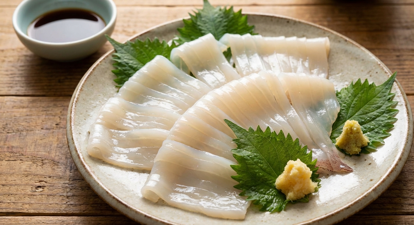 오징어 회, 쫄깃한 식감 속 숨은 영양까지