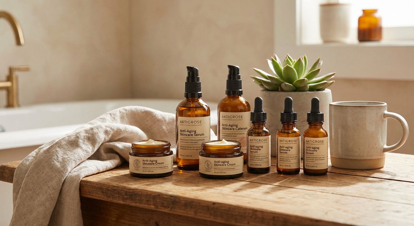 안티에이징 스킨케어 제품들