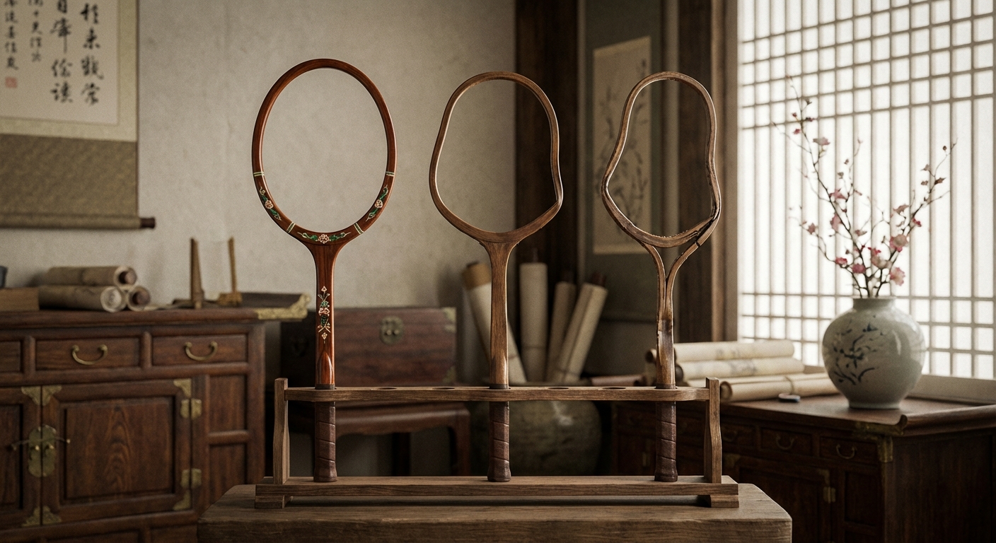 배드민턴 라켓 프레임 변형 비교