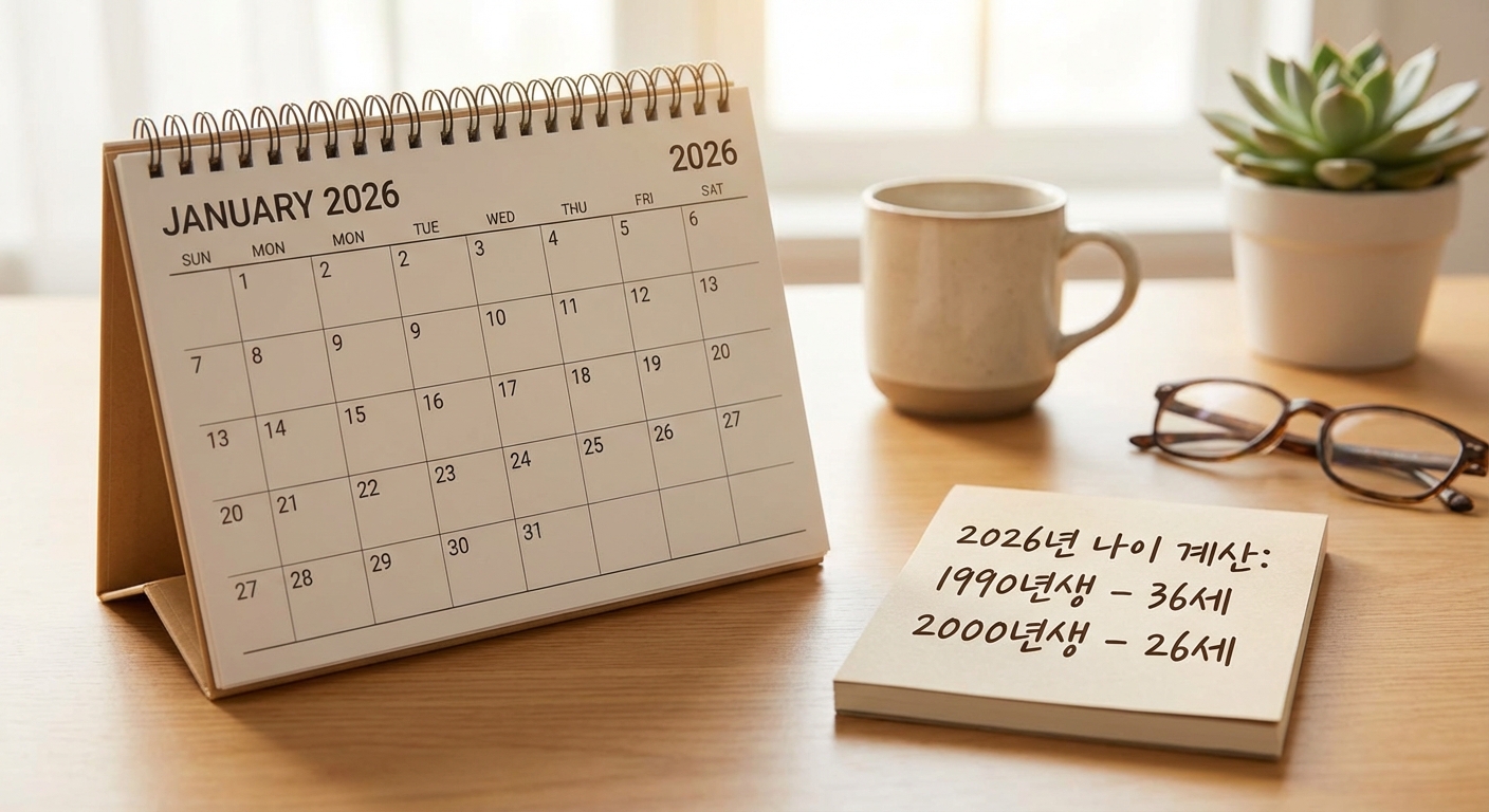2026년 기준 나이 알아보기