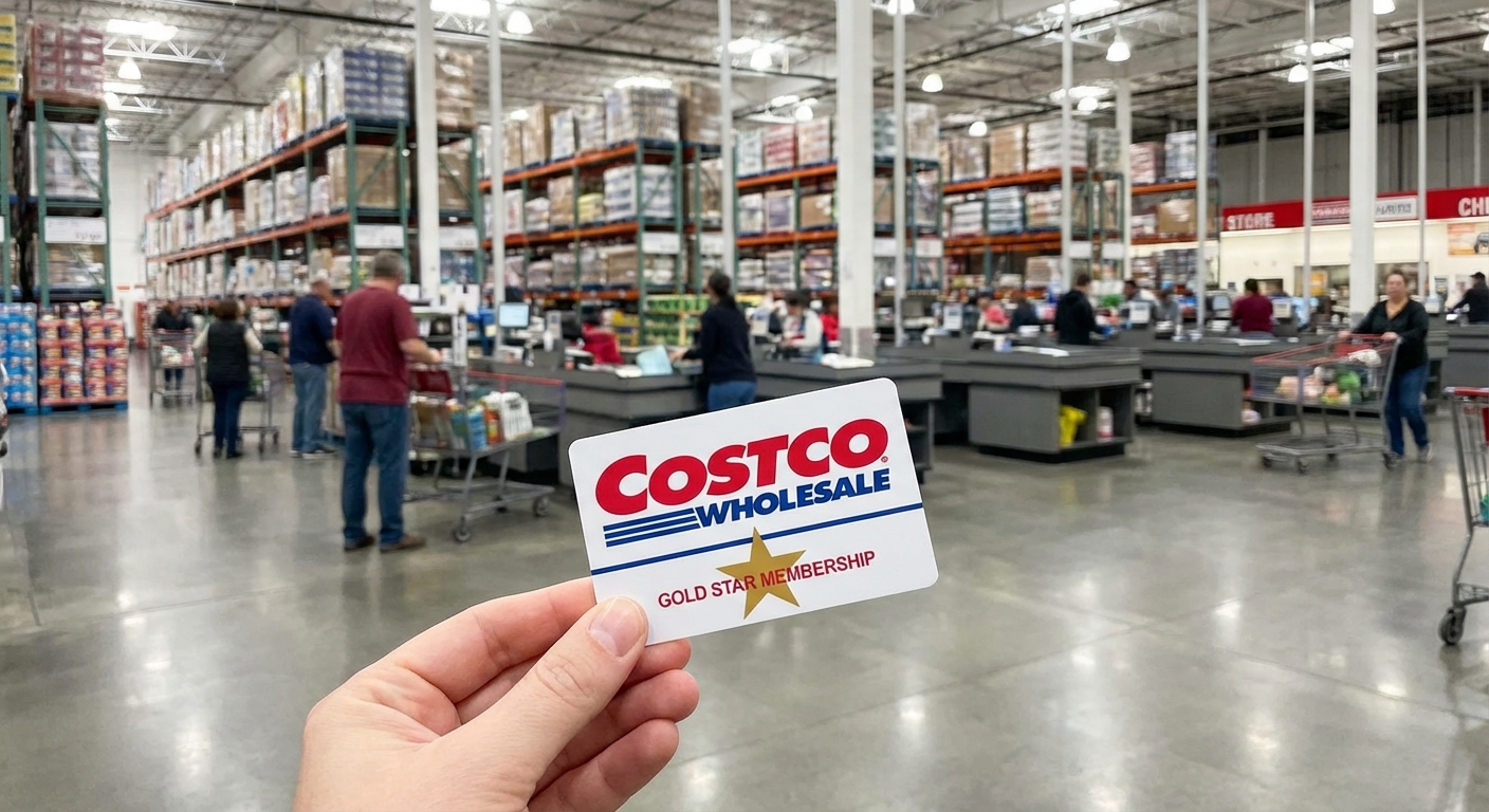 코스트코 매장 전경과 회원카드