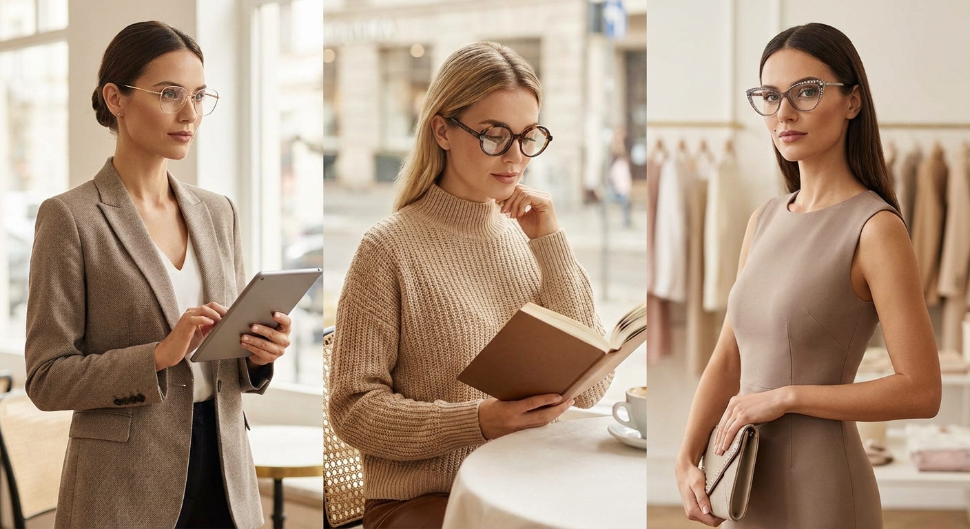 상황별 안경테 코디 예시 컷