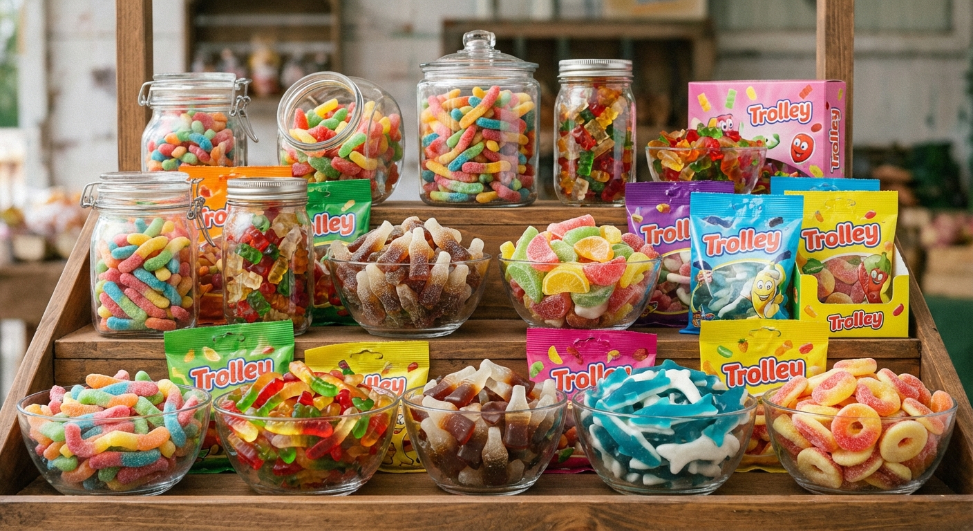 트롤리 젤리의 다양성, 무지갯빛 젤리 세계를 여행하다