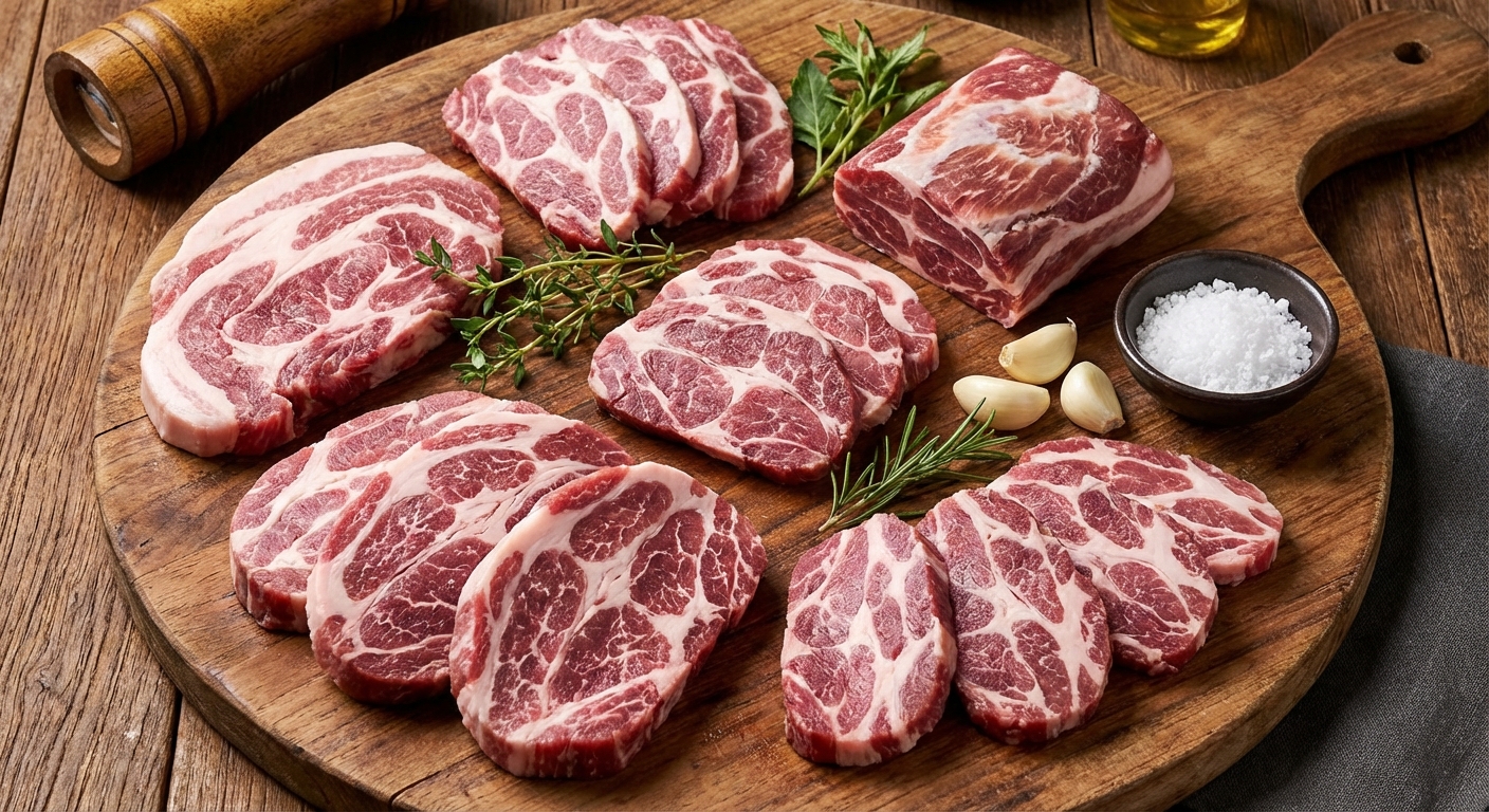 흑돼지 부위별 설명 도표