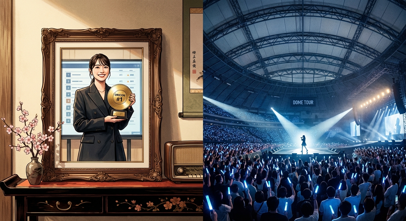 보아 일본 오리콘 차트 1위 기념 사진과 돔 투어 현장