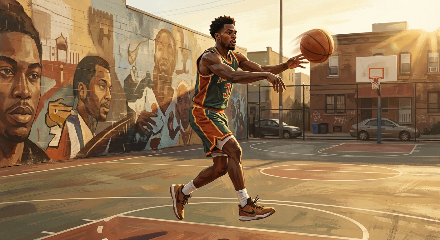 포인트가드의 패스 장면