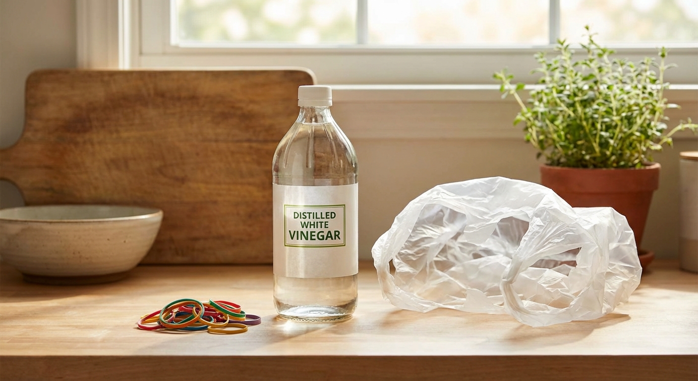 비닐봉지, 백식초, 고무줄 준비물