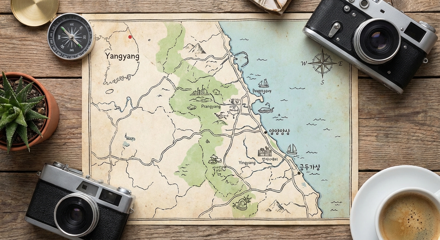 양양 주변 관광지 지도