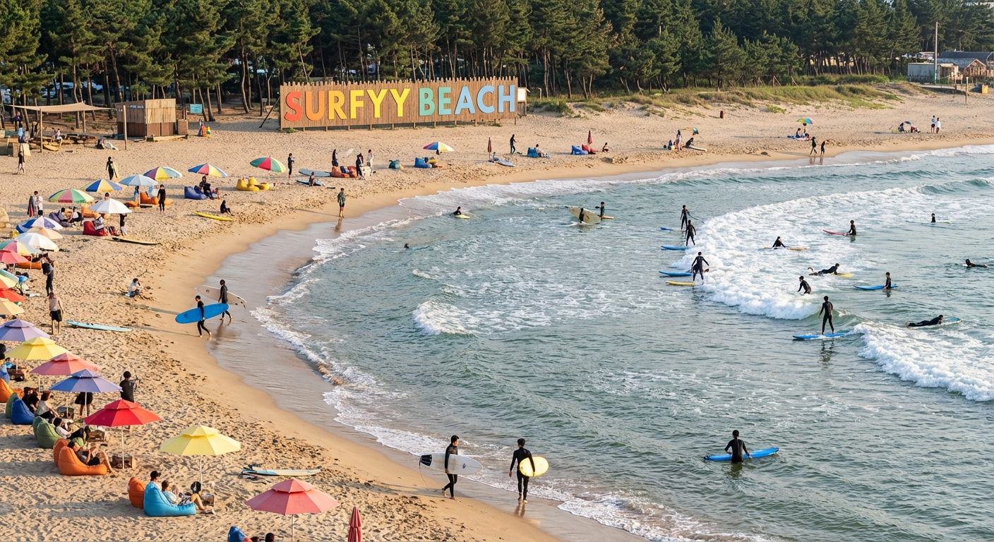 양양 서피비치, 파도와 함께 쓰는 여름 이야기