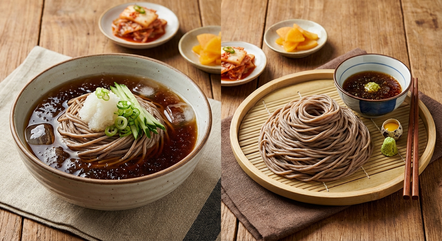 냉모밀 vs 판모밀, 메밀 덕후라면 꼭 알아야 할 차이점