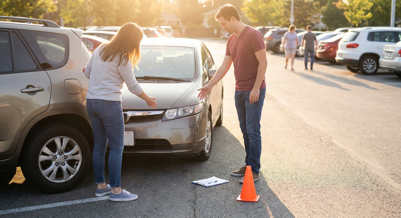 주차장 사고 현장 시뮬레이션