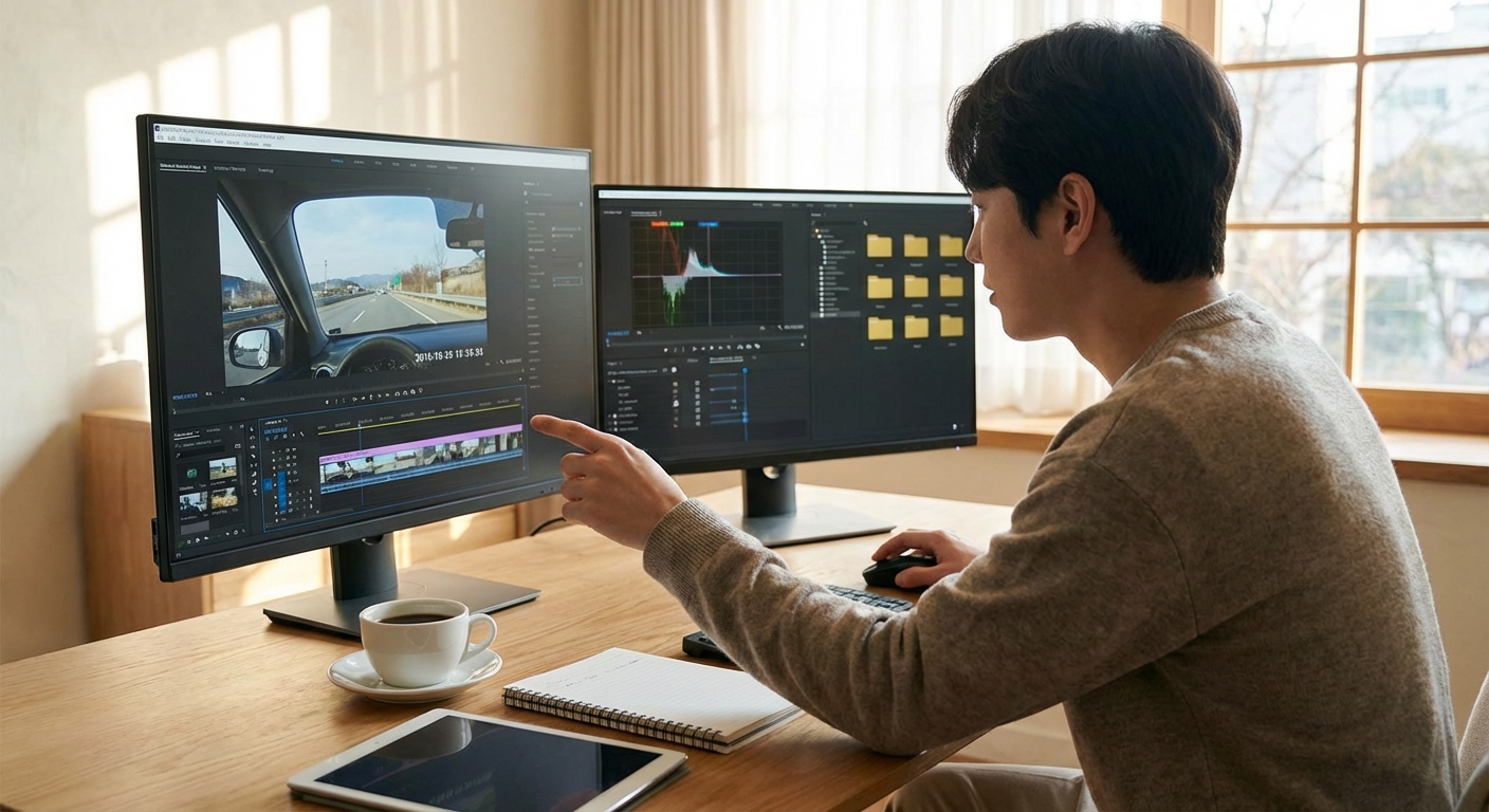 블랙박스 영상 분석 화면