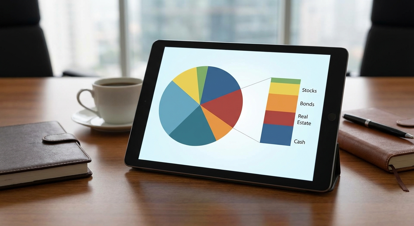 자산 배분 포트폴리오 예시 차트