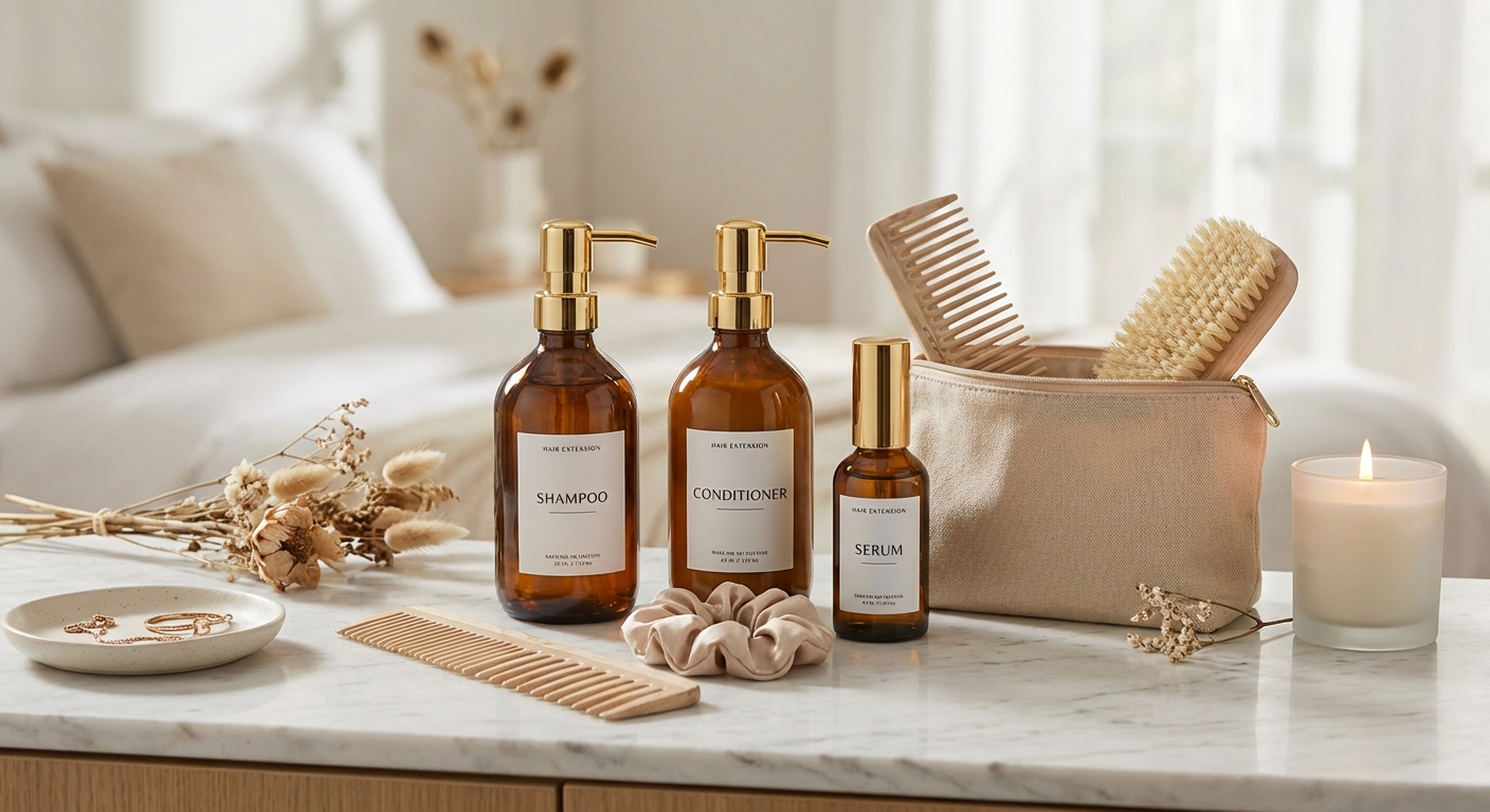 붙임머리 관리 제품 세트