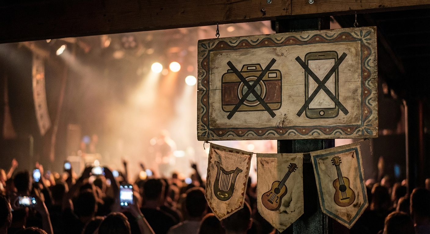 콘서트장 촬영 금지 안내문