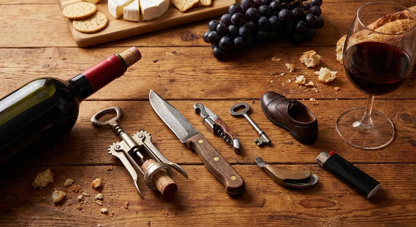 오프너 없이 와인 따는 법, 급할 때 써먹는 꿀팁 총정리