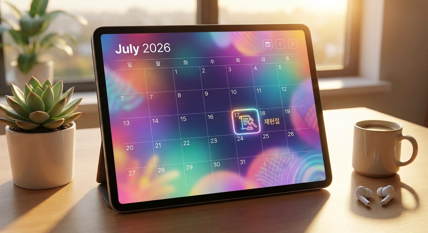 18년 만에 돌아온 7월 17일 제헌절 공휴일