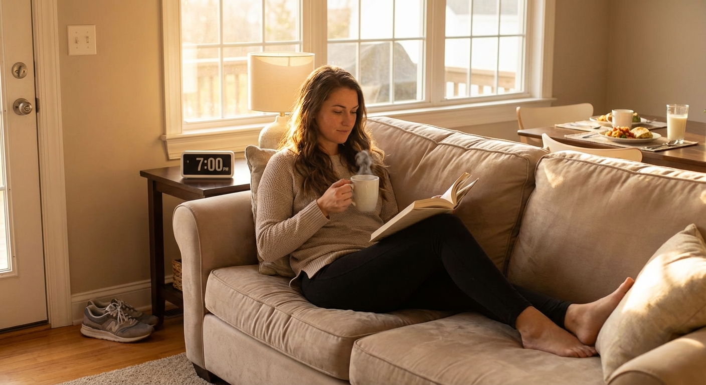 주간조 근무 후 저녁 루틴 이미지