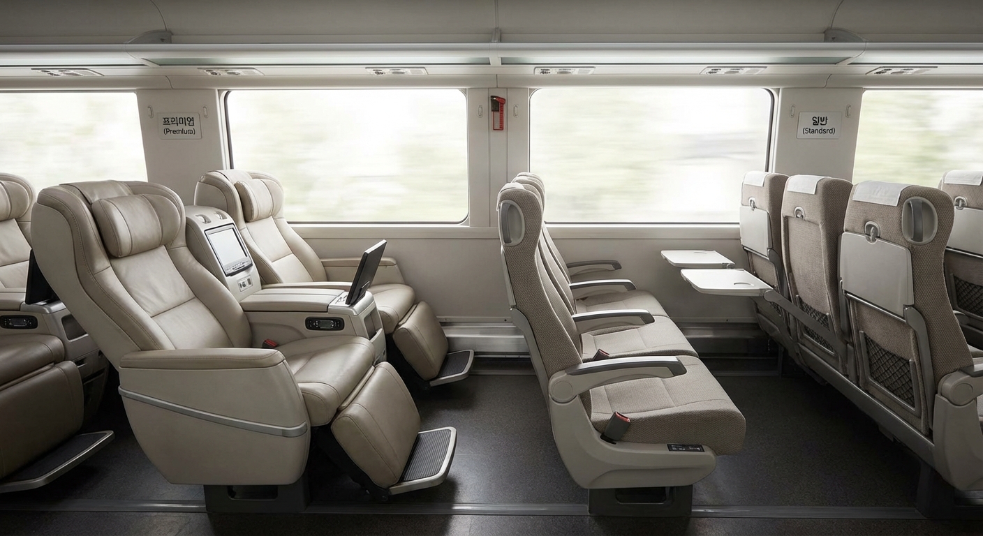 고속버스 내부 좌석 비교 사진